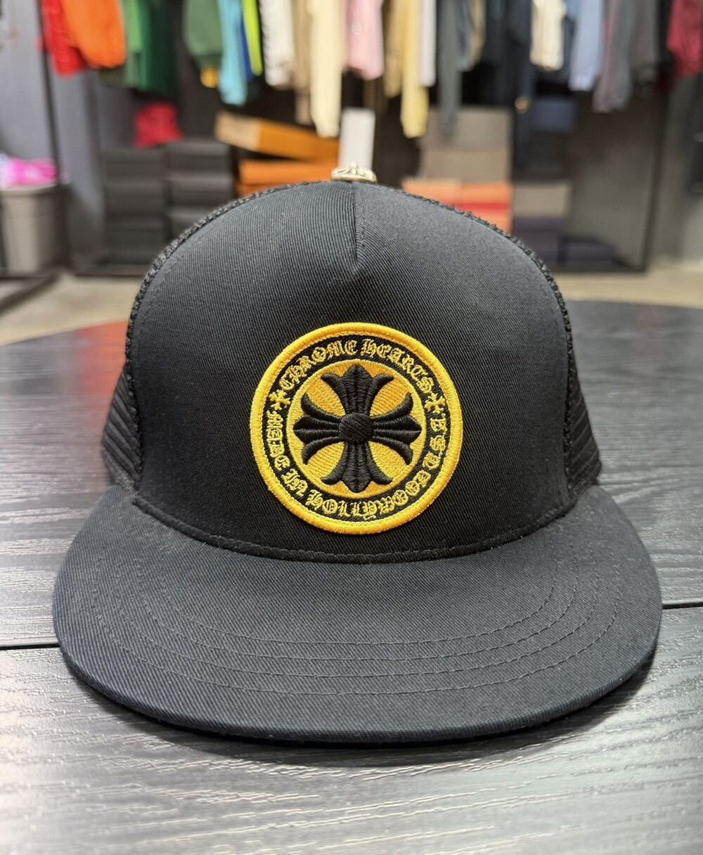 Chrome Hearts Plus Cross Seal Stamp Trucker Hat